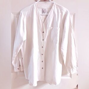 Natural Cotton V-Neck